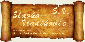 Slavka Vladiković vizit kartica